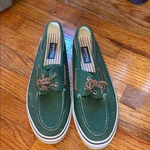 Men’s Green Sperry Boat Shoes